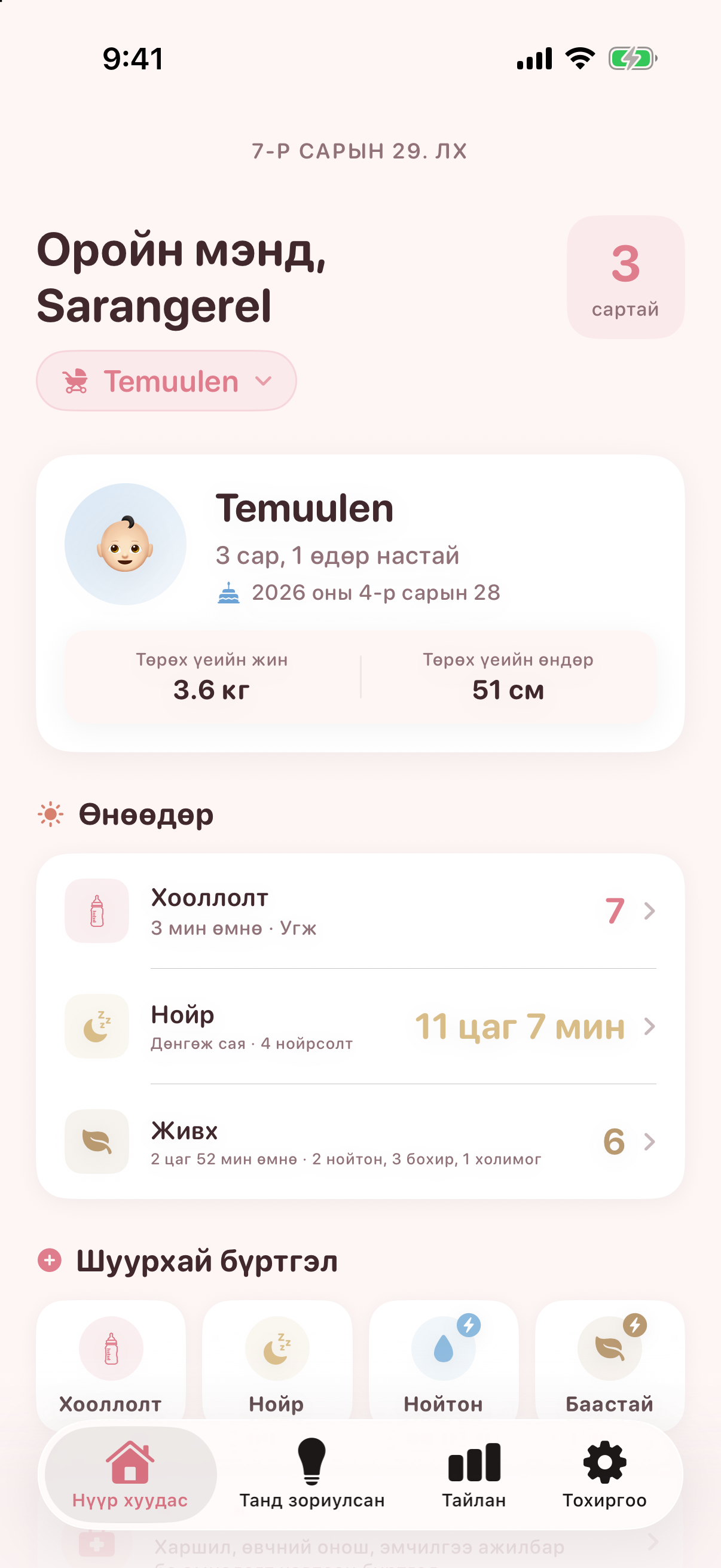 Nestory аппын бодит дэлгэц: Хүүхэд + та